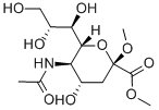 2-O-Methyl-b-D-N-acetylneuraminicacidmethylester 구조식 이미지