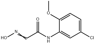 (2E)-N-(5-CHLORO-2-METHOXYPHENYL)-2-(HYDROXYIMINO)ACETAMIDE 구조식 이미지