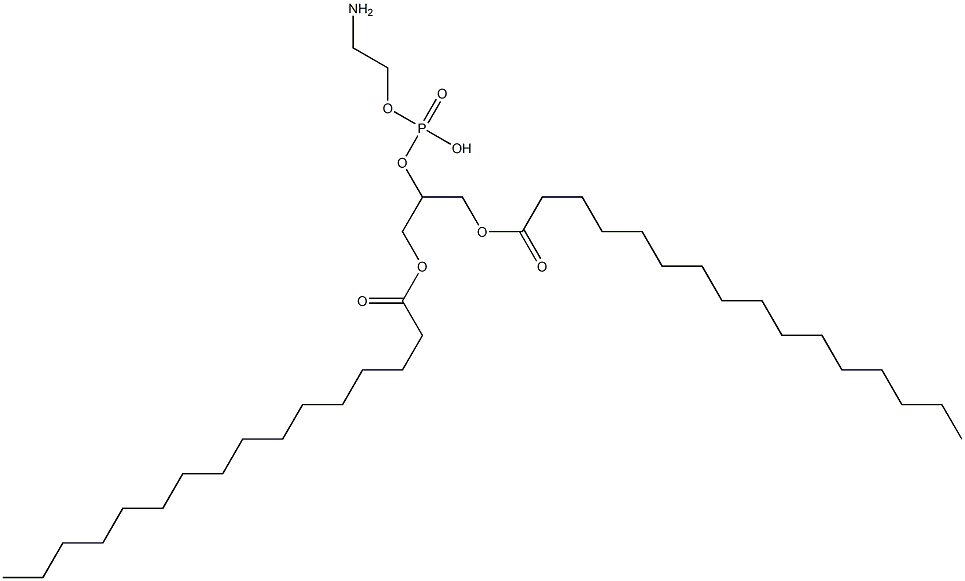 1,3-DIPALMITOYL-GLYCERO-2-PHOSPHOETHANOLAMINE 구조식 이미지