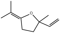 5-isopropylidene-2-methyl-2-vinyltetrahydrofuran  구조식 이미지