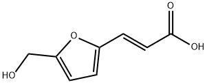 3-(5-HYDROXYMETHYL-FURAN-2-YL)-ACRYLIC ACID 구조식 이미지