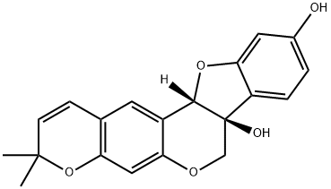 67314-98-1 (7aS,12aS)-3,3-Dimethyl-3H,7H-benzofuro[3,2-c]pyrano[3,2-g][1]benzopyran-7a,10(12aH)-diol