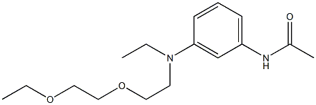 N-[3-[[2-(2-ethoxyethoxy)ethyl]ethylamino]phenyl]acetamide 구조식 이미지