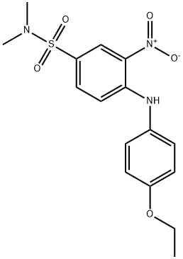 4-[(4-ethoxyphenyl)amino]-N,N-dimethyl-3-nitrobenzenesulphonamide 구조식 이미지