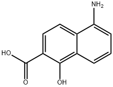 5-amino-1-hydroxy-2-naphthoic acid 구조식 이미지