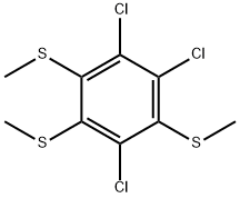 1,2,4-tris(methylthio)-3,5,6-trichlorobenzene 구조식 이미지
