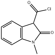 1H-Indole-3-carbonyl chloride, 2,3-dihydro-1-methyl-2-oxo- (9CI) 구조식 이미지