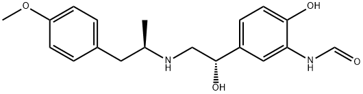Formamide, N-[2-hydroxy-5-[1-hydroxy-2-[[2-(4-methoxyphenyl)-1-methylethyl]amino]ethyl]phenyl]-, [S-(R*,S*)]- 구조식 이미지