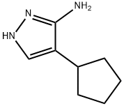 1H-Pyrazol-3-amine,4-cyclopentyl-(9CI) 구조식 이미지