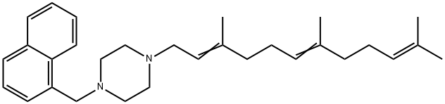 1-(1-Naphtylmethyl)-4-(3,7,11-trimethyl-2,6,10-dodecatrienyl)piperazine 구조식 이미지