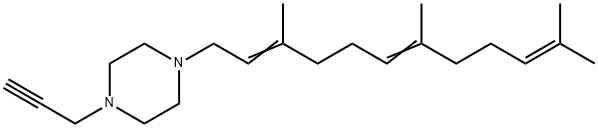 1-(2-Propynyl)-4-(3,7,11-trimethyl-2,6,10-dodecatrienyl)piperazine 구조식 이미지
