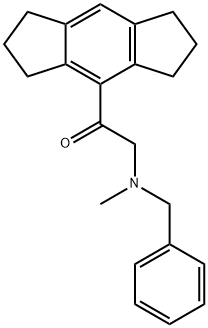 4-[[Benzyl(methyl)amino]acetyl]-1,2,3,5,6,7-hexahydro-s-indacene 구조식 이미지