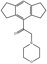 1-[(1,2,3,5,6,7-Hexahydro-s-indacen)-4-yl]-2-(4-morpholinyl)ethanone 구조식 이미지