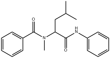 Benzamide, N-methyl-N-[3-methyl-1-[(phenylamino)carbonyl]butyl]- (9CI) 구조식 이미지