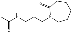 N-[3-(Hexahydro-2-oxo-1H-azepin-1-yl)propyl]acetamide 구조식 이미지