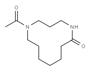 1-Acetyl-1,5-diazacyclododecan-6-one 구조식 이미지