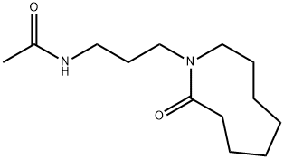 N-[3-(Octahydro-2-oxo-1H-azonin-1-yl)propyl]acetamide 구조식 이미지
