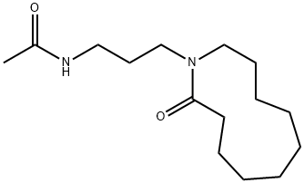 N-[3-(2-Oxoazacycloundecan-1-yl)propyl]acetamide 구조식 이미지
