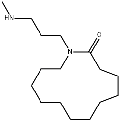 1-[3-(Methylamino)propyl]azacyclotridecan-2-one 구조식 이미지