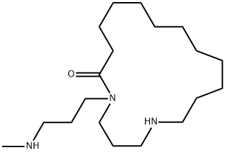 5-[3-(Methylamino)propyl]-1,5-diazacyploheptadecan-6-one Structure