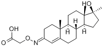 17A-METHYLTESTOSTERONE 3-(O-*CARBOXYMETH YL)OXIME Structure