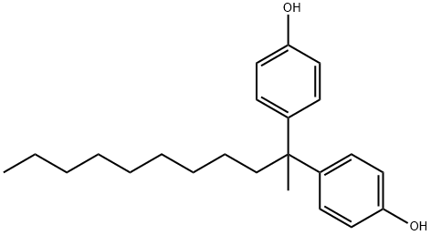 4,4'-(1-methyldecylidene)bisphenol Structure