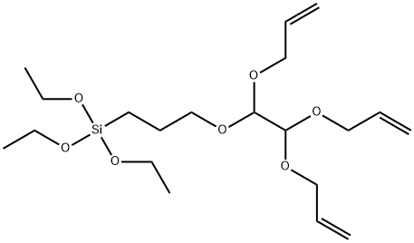 9,10-bis(allyloxy)-4,4-diethoxy-3,8,11-trioxa-4-silatetradec-13-ene Structure