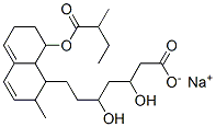 3,5-Dihydroxy-7-[2-methyl-8-(2-methylbutyryloxy)-1,2,6,7,8,8a-hexahydronaphthalen-1-yl]heptanoic acid sodium salt Structure
