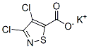 Potassium 3,4-dichloroisothiazole-5-carboxylate 구조식 이미지