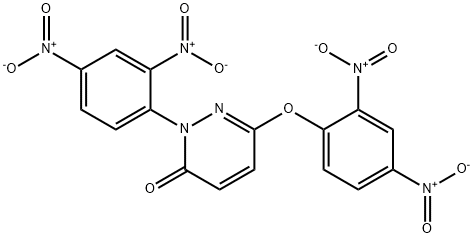 6-(2,4-Bis(hydroxy(oxido)amino)phenoxy)-2-(2,4-bis(hydroxy(oxido)amino )phenyl)-3(2H)-pyridazinone Structure