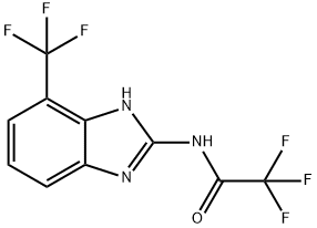 Benzimidazole, 2-(2,2,2-trifluoroacetamido)-4-(trifluoromethyl)- Structure