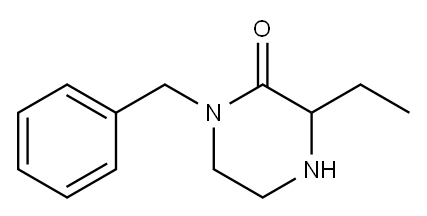 Piperazinone, 3-ethyl-1-(phenylmethyl)- (9CI) 구조식 이미지
