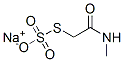 sodium S-[2-(methylamino)-2-oxoethyl] thiosulphate Structure