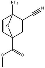 7-Oxabicyclo[2.2.1]hept-2-ene-1-carboxylicacid,4-amino-5-cyano-,methyl 구조식 이미지