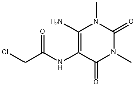 Uracil,  6-amino-5-(2-chloroacetamido)-1,3-dimethyl-  (7CI,8CI) 구조식 이미지