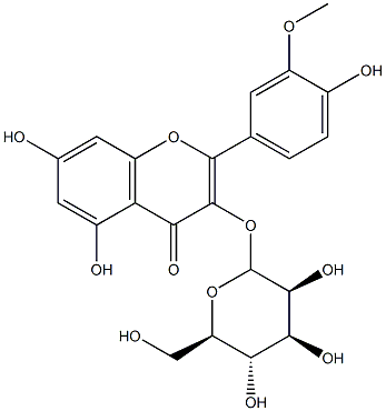 3'-O-Methylquercetin 3-galactoside 구조식 이미지