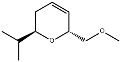 2H-Pyran,3,6-dihydro-6-(methoxymethyl)-2-(1-methylethyl)-,(2R,6R)-(9CI) 구조식 이미지