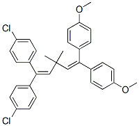 1,1'-[5,5-Bis(4-chlorophenyl)-3,3-dimethyl-1,4-pentadiene-1,1-diyl]bis(4-methoxybenzene) 구조식 이미지