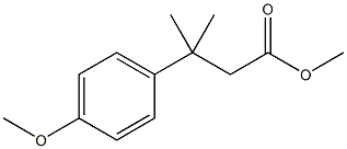 methyl 3-(4-methoxyphenyl)-3-methylbutanoate Structure