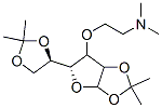 2-[[(3R,4S)-3-[(4R)-2,2-dimethyl-1,3-dioxolan-4-yl]-7,7-dimethyl-2,6,8-trioxabicyclo[3.3.0]oct-4-yl]oxy]-N,N-dimethyl-ethanamine 구조식 이미지
