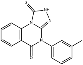 1-MERCAPTO-4-(3-METHYLPHENYL)[1,2,4]TRIAZOLO[4,3-A]QUINAZOLIN-5(4H)-ONE Structure