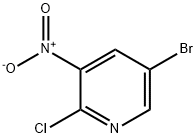 5-Bromo-2-chloro-3-nitropyridine 구조식 이미지