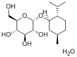 L-MENTHYL-A-D-GLUCOPYRANOSIDE N-HYDRATE Structure