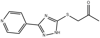 1-[[5-(4-Pyridinyl)-1H-1,2,4-triazol-3-yl]thio]-2-propanone 구조식 이미지