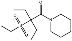 1-(Ethylsulfonyl)-1-ethylpropylpiperidino ketone 구조식 이미지