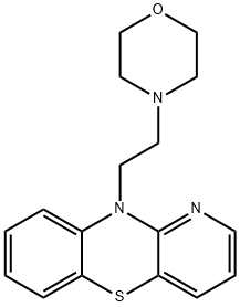 10-(2-Morpholinoethyl)-10H-pyrido[3,2-b][1,4]benzothiazine 구조식 이미지