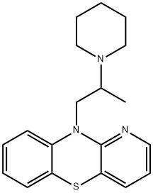 10-(2-Piperidinopropyl)-10H-pyrido[3,2-b][1,4]benzothiazine 구조식 이미지