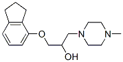 1-(4-Indanyloxy)-3-(4-methyl-1-piperazinyl)-2-propanol 구조식 이미지