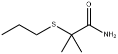 2-Methyl-2-(propylthio)propionamide 구조식 이미지