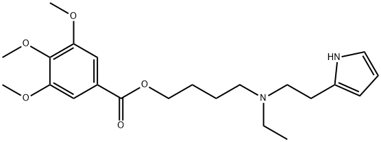 3,4,5-Trimethoxybenzoic acid 4-[N-ethyl-N-[2-(1H-pyrrol-2-yl)ethyl]amino]butyl ester 구조식 이미지